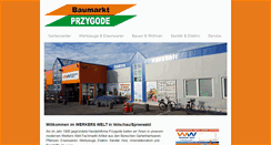 Desktop Screenshot of baumarkt-vetschau.de